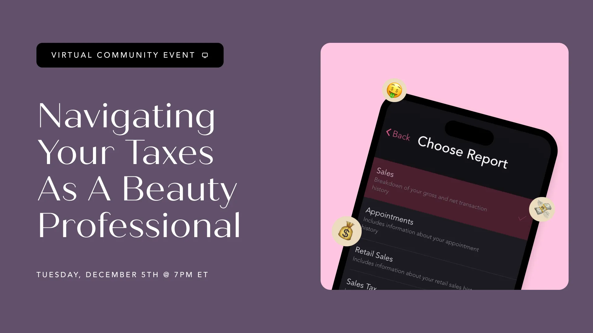 Community Workshop: Navigating Taxes as a Beauty Pro